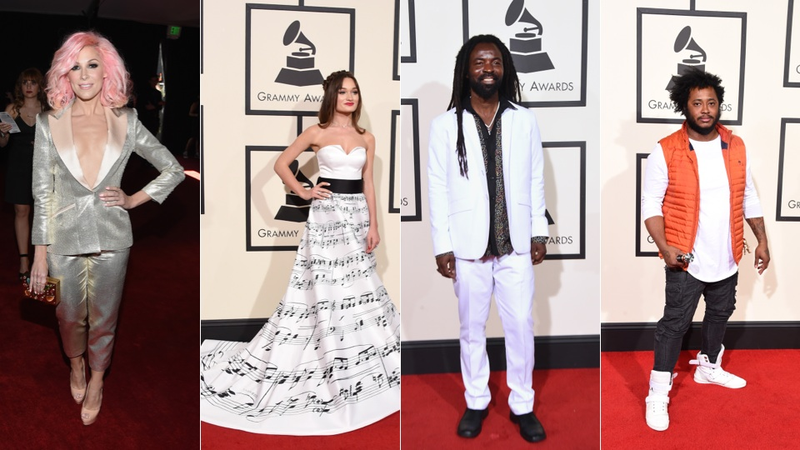Illustration for article titled Your Complete Guide to All the Looks on the 58th Grammy Awards Red Carpet